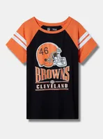 NFL Cleveland Browns Classic Fit Cotton Boatneck Varsity Tee