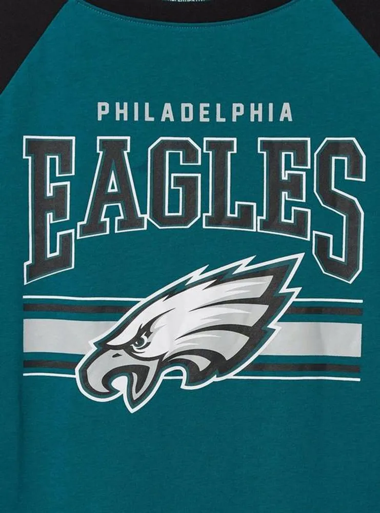 NFL Philadelphia Eagles Classic Fit Cotton Boatneck Varsity Tee