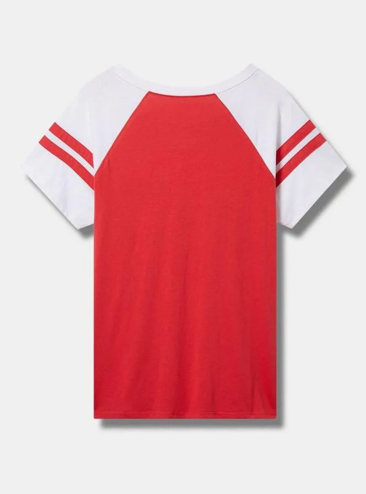 NFL Kansas City Chiefs Classic Fit Cotton Boatneck Varsity Tee