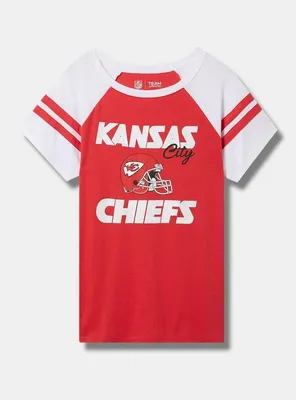 NFL Kansas City Chiefs Classic Fit Cotton Boatneck Varsity Tee