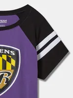 NFL Baltimore Ravens Classic Fit Cotton Boatneck Varsity Tee