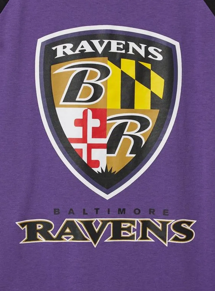 NFL Baltimore Ravens Classic Fit Cotton Boatneck Varsity Tee