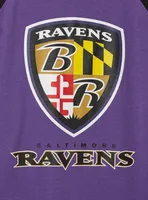 NFL Baltimore Ravens Classic Fit Cotton Boatneck Varsity Tee
