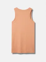 Be Free Fitted Cotton Modal Rib Crew Neck Tank