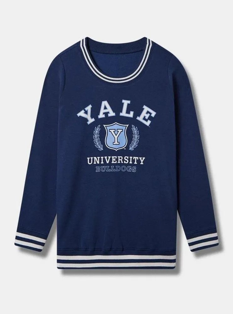 Yale Cozy Fleece Banded V-Neck Sweatshirt