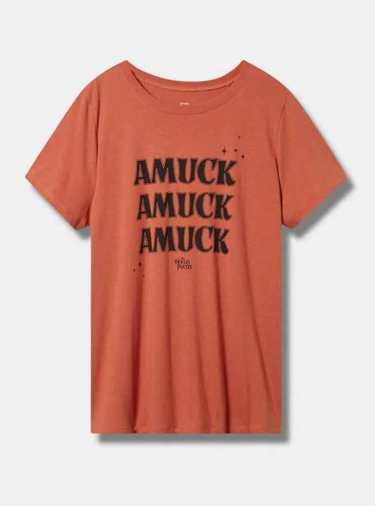 Hocus Pocus Amuck Classic Fit Cotton Crew Neck Tee