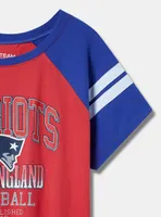 NFL New England Patriots Classic Fit Cotton Boatneck Varsity Tee