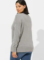 Boyfriend Cardigan Drop Shoulder Sweater