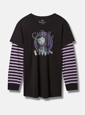 Coraline Classic Fit Cotton 2Fer Tee