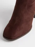 Square Toe Heel Knee Boot (WW)