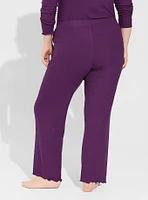 Super Soft Rib Full Length Straight Sleep Pant