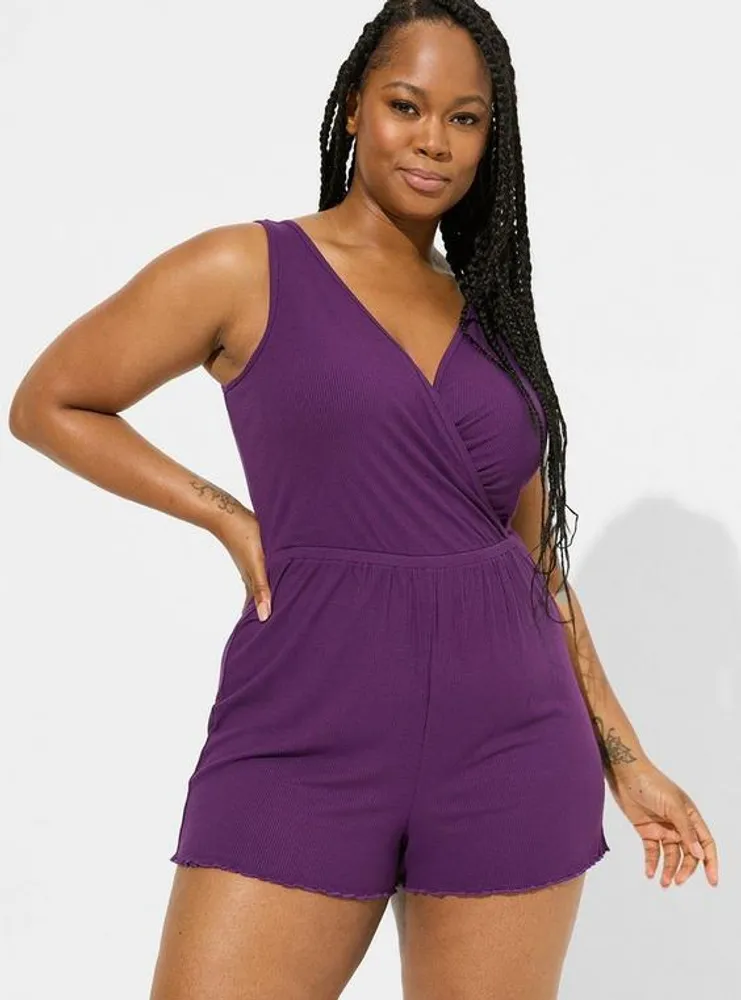 Super Soft Rib Sleep Romper