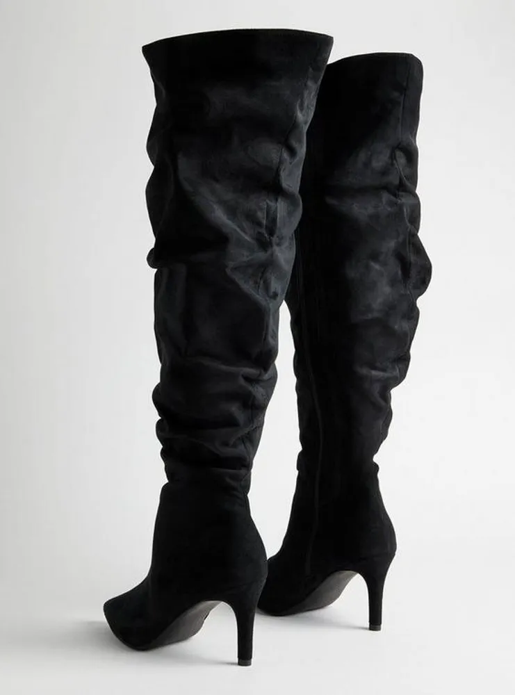 Over-The-Knee Stiletto Slouch Boot (WW