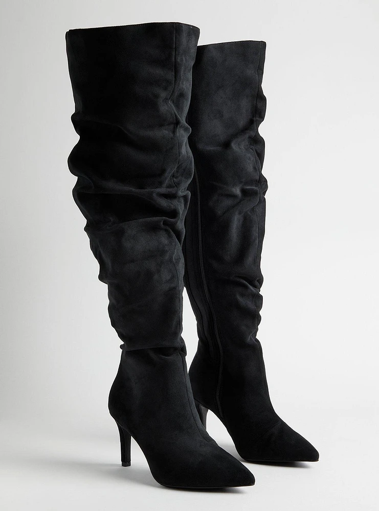 Over-The-Knee Stiletto Slouch Boot (WW