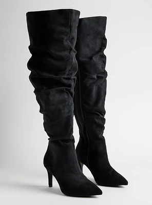 Over-The-Knee Stiletto Slouch Boot (WW)