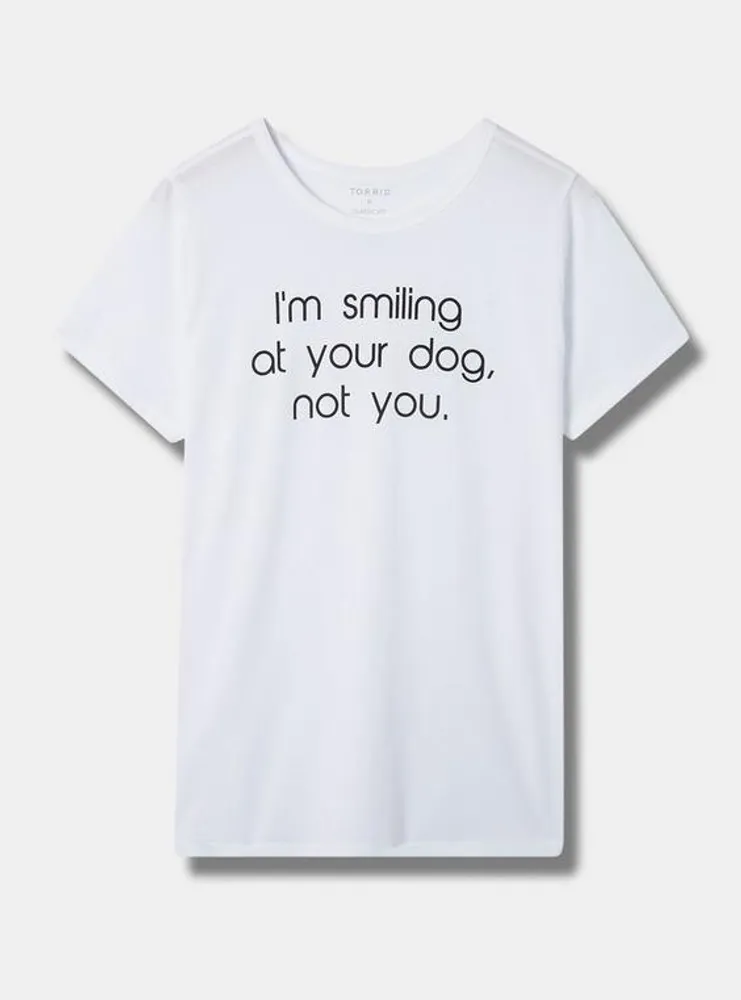 Smiling At Your Dog Everyday Crew Neck Tee