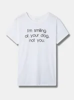 Smiling At Your Dog Everyday Crew Neck Tee