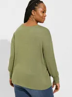 Unbrushed Hacci Drop Shoulder Pocket Sweatshirt