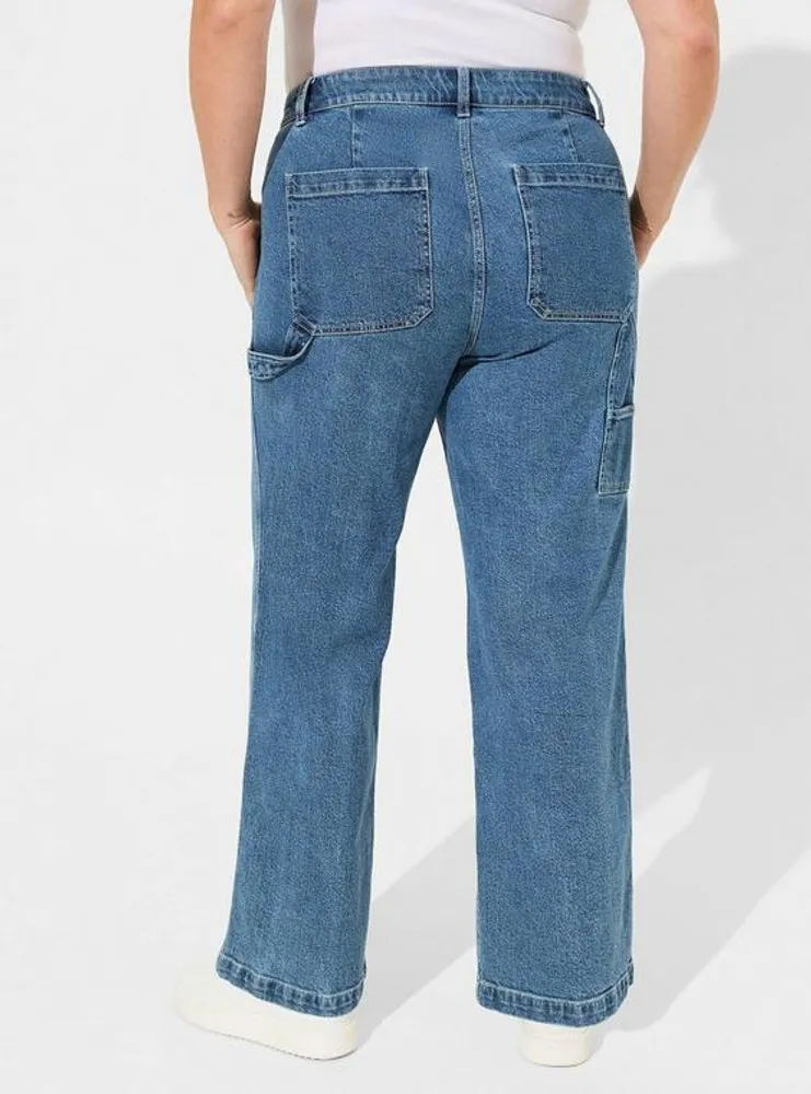 Straight Classic Denim High-Rise Carpenter Jean