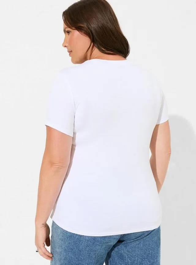 TORRID All Good Perfect Super Soft Fitted Crew Neck Tee