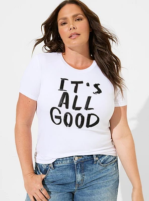 All Good Perfect Super Soft Fitted Crew Neck Tee