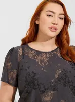 Abbey Lace Short Sleeve Blouse