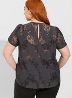 Abbey Lace Short Sleeve Blouse