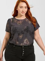 Abbey Lace Short Sleeve Blouse