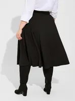 Midi Ponte A-line Skirt