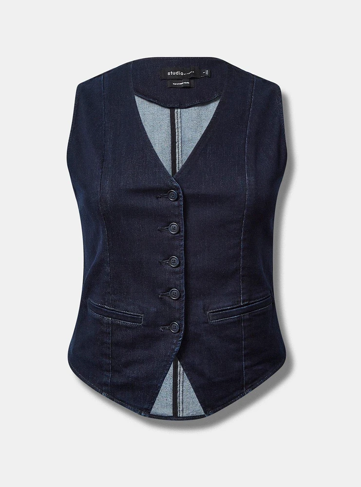 Studio Denim Tailored Vest