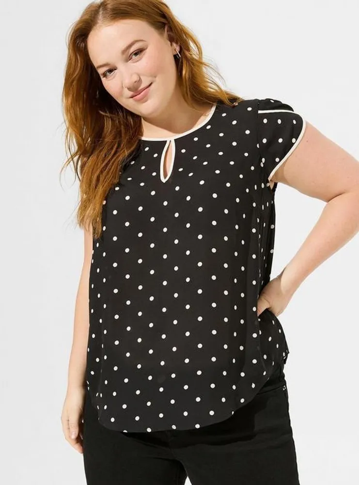 TORRID Geogette Tulip Sleeve Blouse