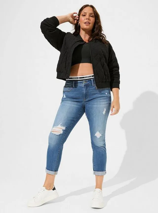 TORRID Double Gauze Quilted Relaxed Fit Bomber