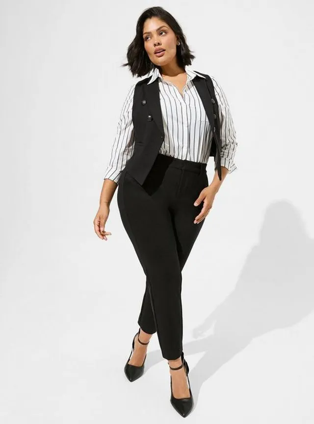 TORRID Madison Poplin Button-Up Long Sleeve Shirt