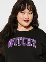 Witchy Classic Fit Cozy Fleece Crew Neck Sweatshirt