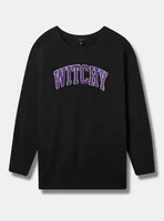 Witchy Classic Fit Cozy Fleece Crew Neck Sweatshirt