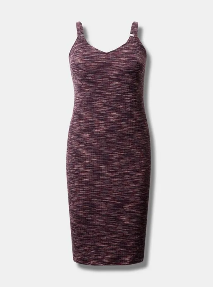 Midi Space Dye Knit Tank Dress