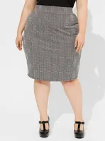 At The Knee Double Knit Pencil Skirt