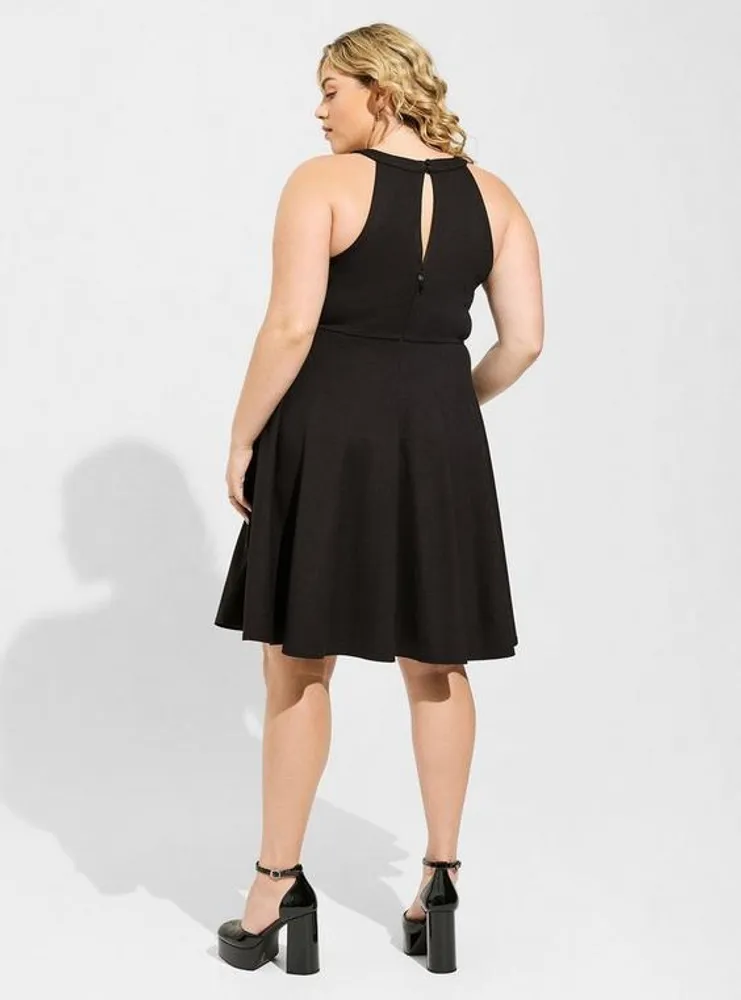 TORRID Mini Ponte Skater Dress.