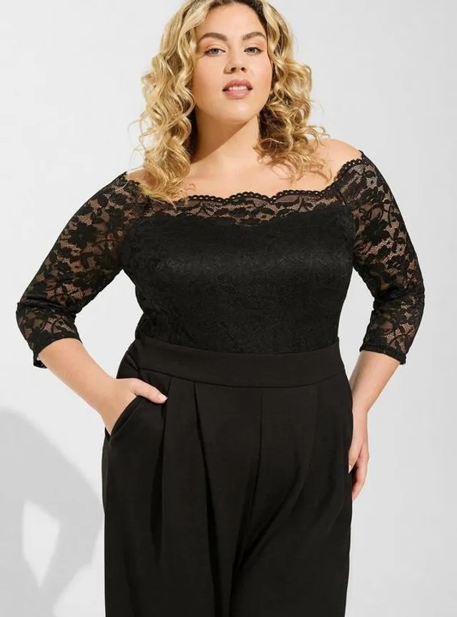 Plus Size - Lace Off-Shoulder Bodysuit - Torrid