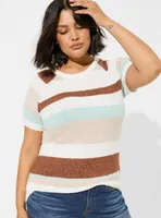 Vegan Cashmere Short Sleeve Pullover