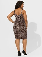 Marilyn Monroe Midi Ruched V-Back Dress