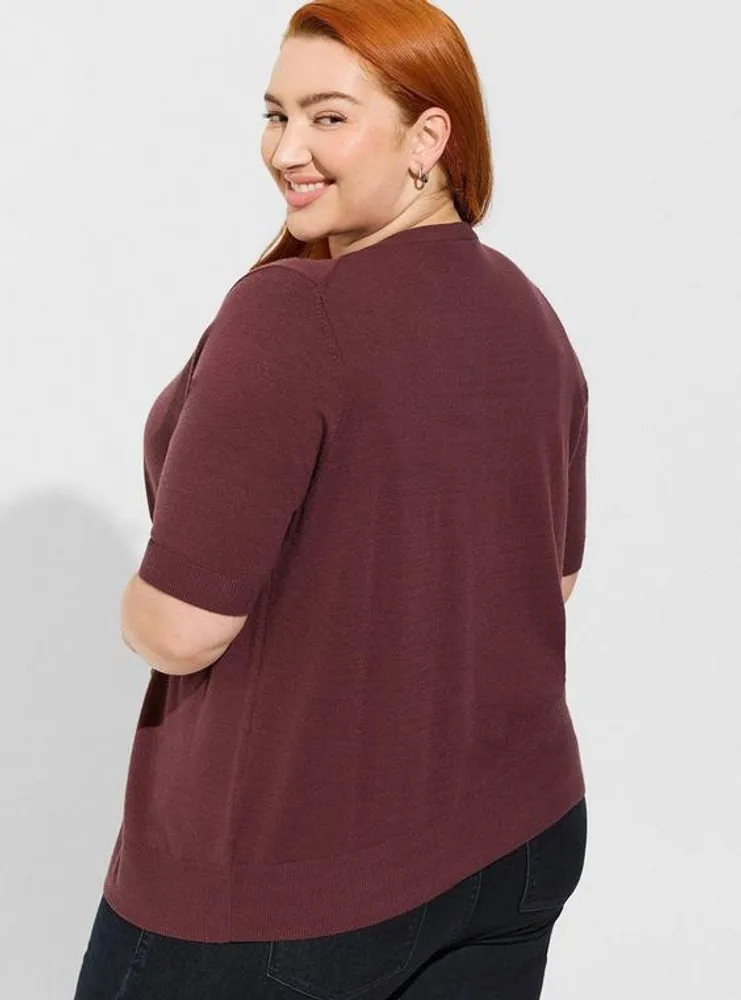 Plus Size - Everyday Soft Cardigan Crew Sweater - Torrid