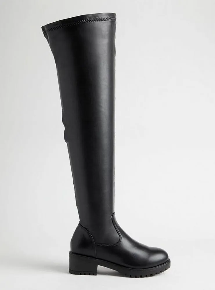 Stretch Flat Over The Knee Boot (WW)