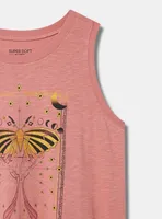 Lunar Moth Vintage Fit Super Soft Slub Crew Neck Tank