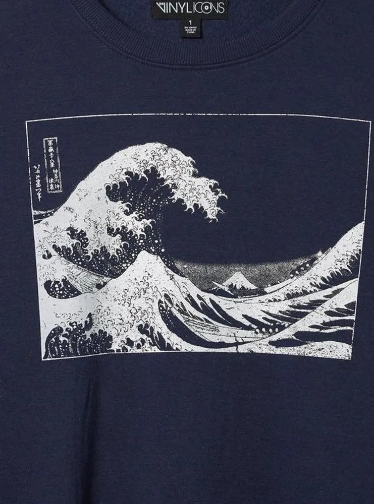 The Great Wave Cozy Fleece Drop Shoulder Crew Sweatshirt
