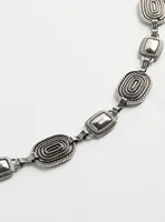 Antiqued Oval Chain Belt