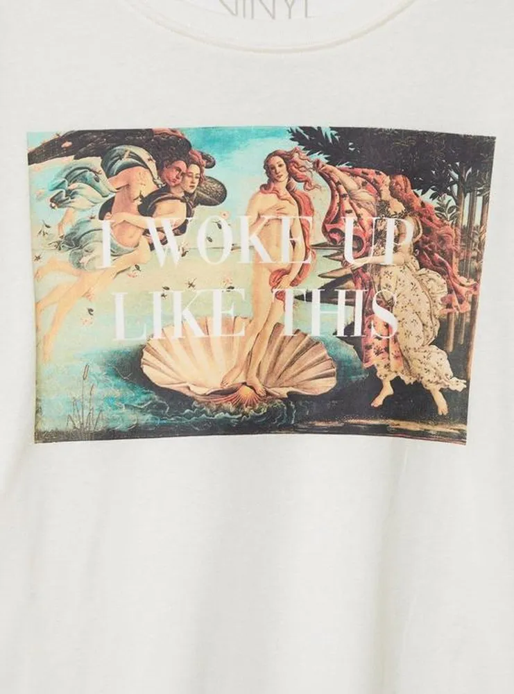 Birth Of Venus Classic Fit Cotton Crew Tee