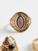 Antiqued Ring Set