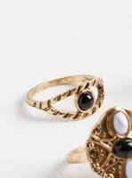 Antiqued Ring Set