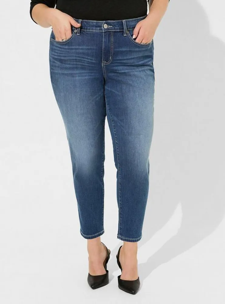 Girlfriend Vintage Stretch High-Rise Jean